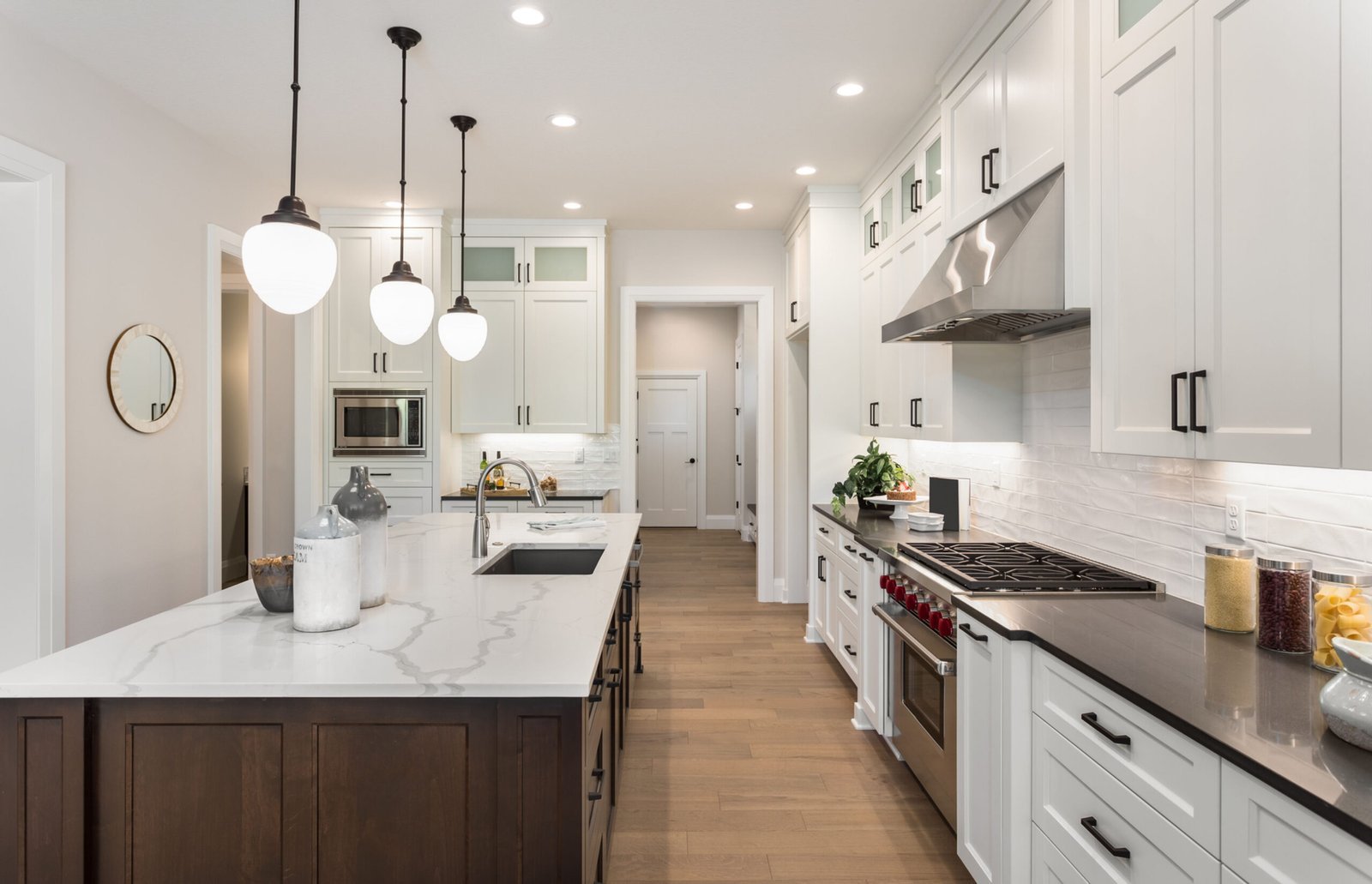 Bright custom kitchen