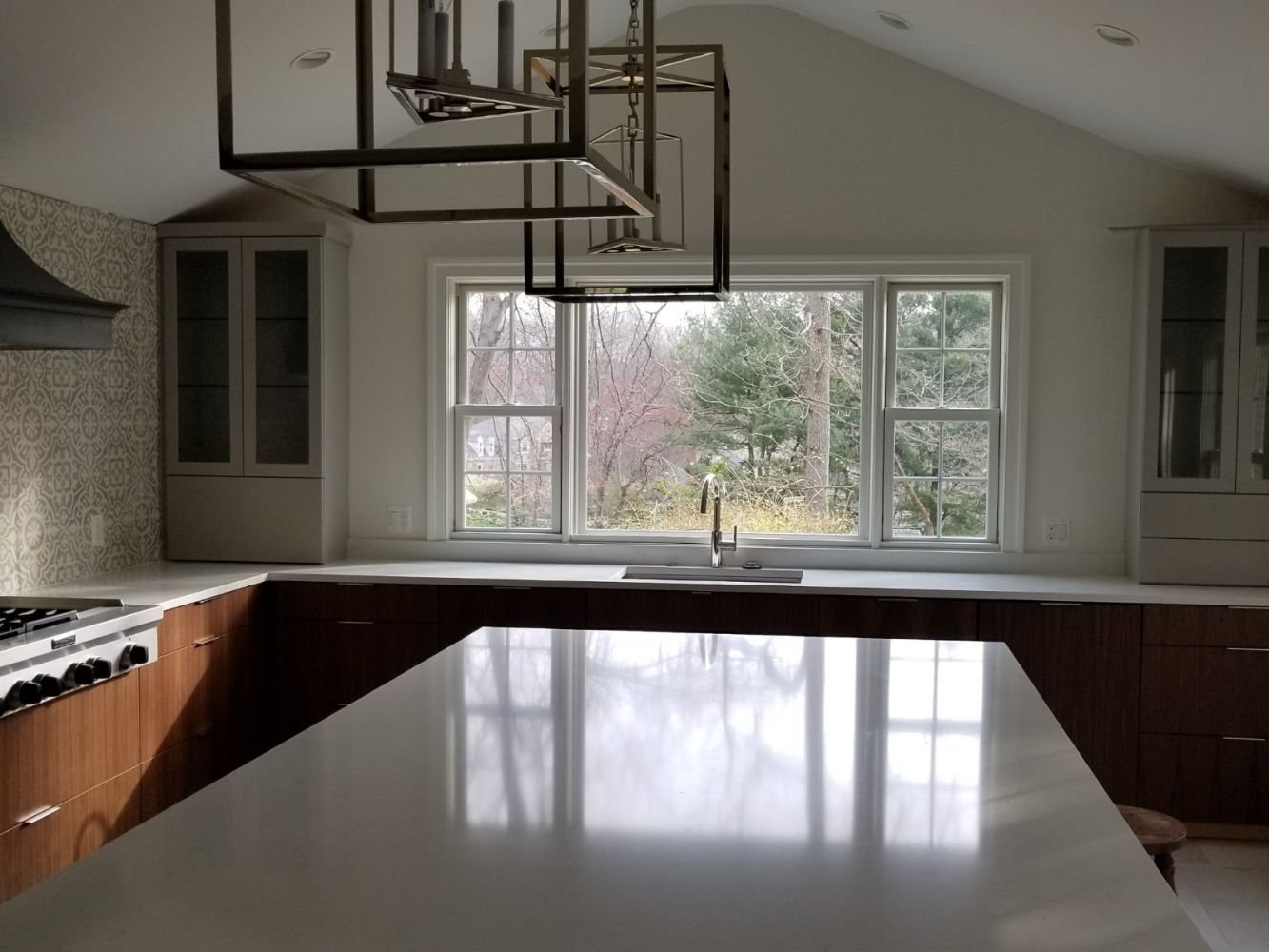 Tailored cabinetry and stonework